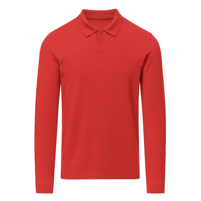 Polo Adulto Manga Larga Charlot 220g - 100% Algodón Ring Spun Piqué