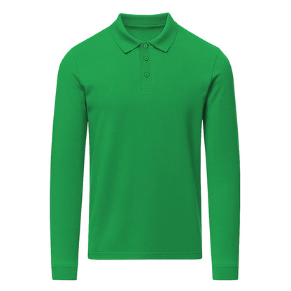 Polo Adulto Manga Larga Charlot 220g - 100% Algodón Ring Spun Piqué