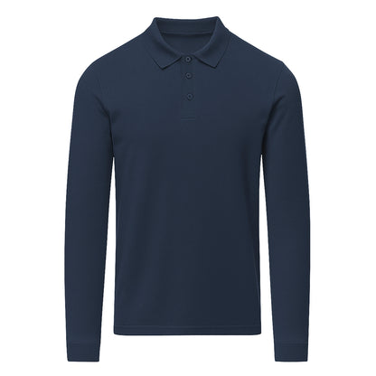 Polo Adulto Manga Larga Charlot 220g - 100% Algodón Ring Spun Piqué