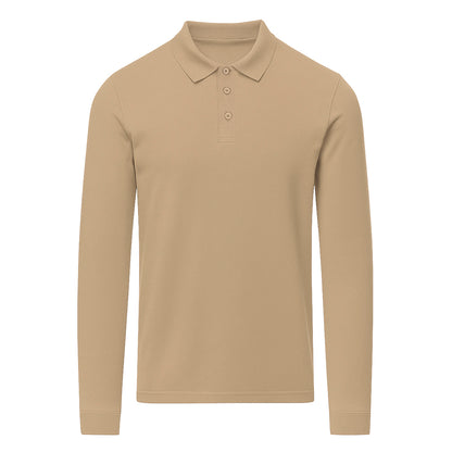 Polo Adulto Manga Larga Charlot 220g - 100% Algodón Ring Spun Piqué