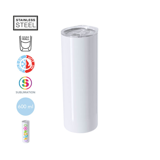 Copo Térmico Mizu Sublimação 600ml - Aço Inox Parede Dupla Livre BPA