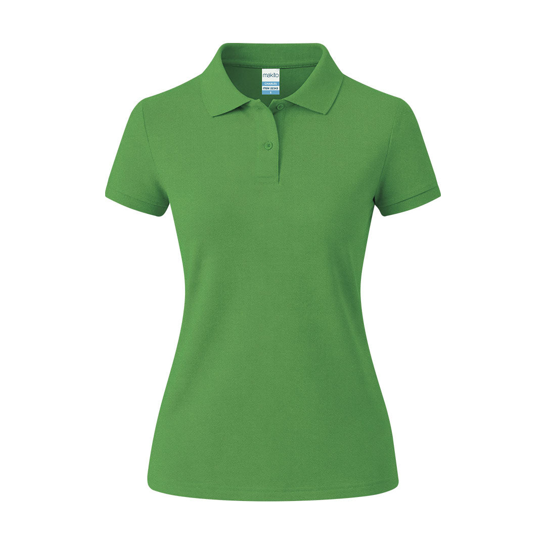 Charles — Polo Mujer Algodón Piqué 180g | 9 Colores | S-XXL | Bordado