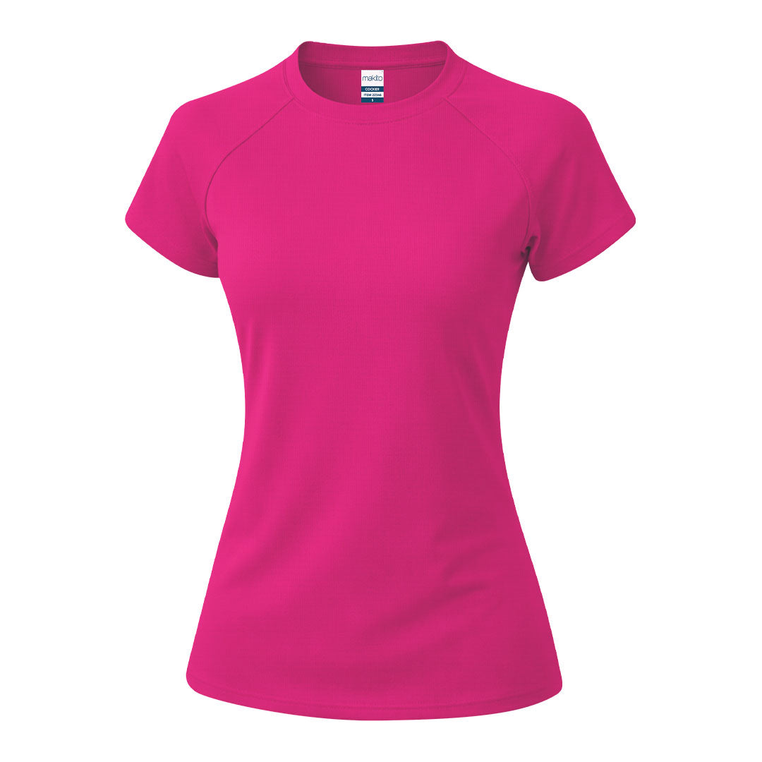 T-Shirt Técnica Feminina Cool Dry Cocker | Raglan Waffle Interlock 135g