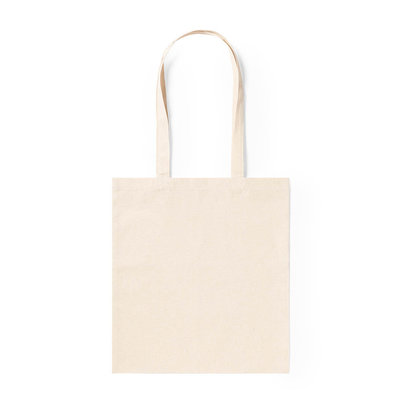 Saco Algodão 105g Asa Comprida | 100% Algodão Natural 37x41cm | Alças 70cm | Económico