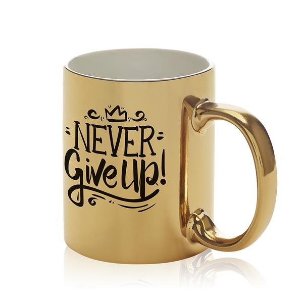 Caneca Cerâmica Metálica Brono 325ml - Sublimação