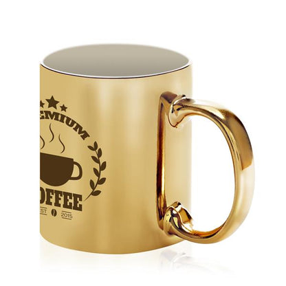 Caneca Cerâmica Metálica Brono 325ml - Sublimação