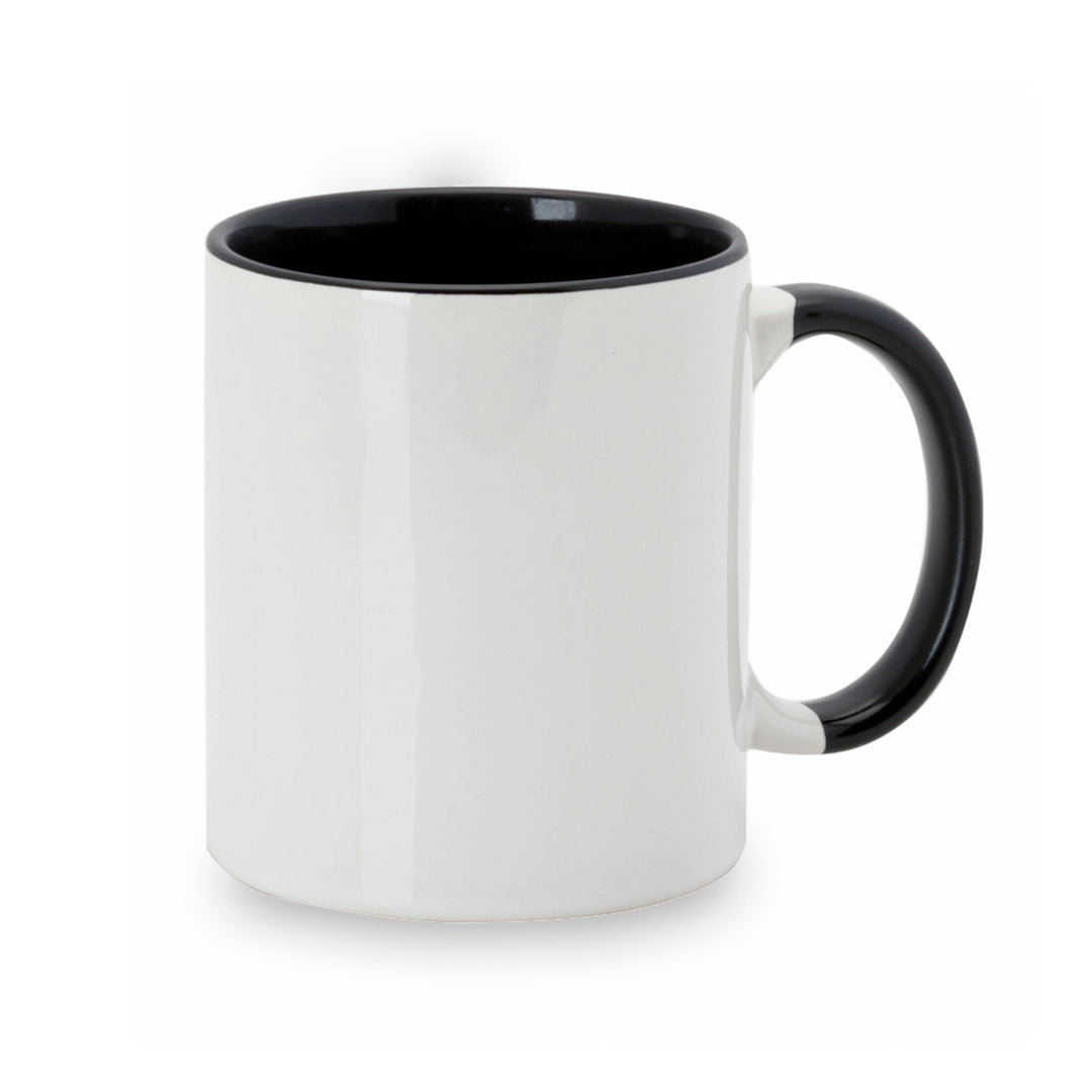 Caneca Sublimação Bicolor Preto
