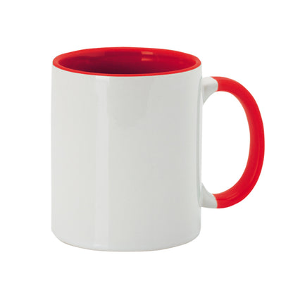 Caneca Sublimação Bicolor Vermelho