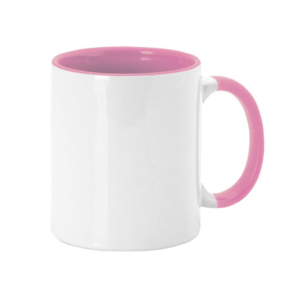 Caneca Sublimação Bicolor Rosa