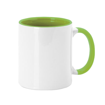 Caneca Sublimação Bicolor Verde Chiaro