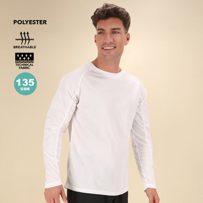Camisola Técnica Manga Comprida Tecnik Maik | Poliéster Respirável 135g | 8 Cores S-XXL