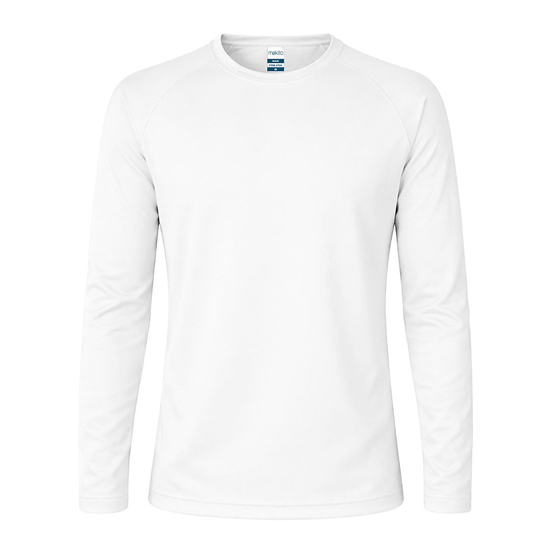 Camisola Técnica Manga Comprida Tecnik Maik | Poliéster Respirável 135g | 8 Cores S-XXL