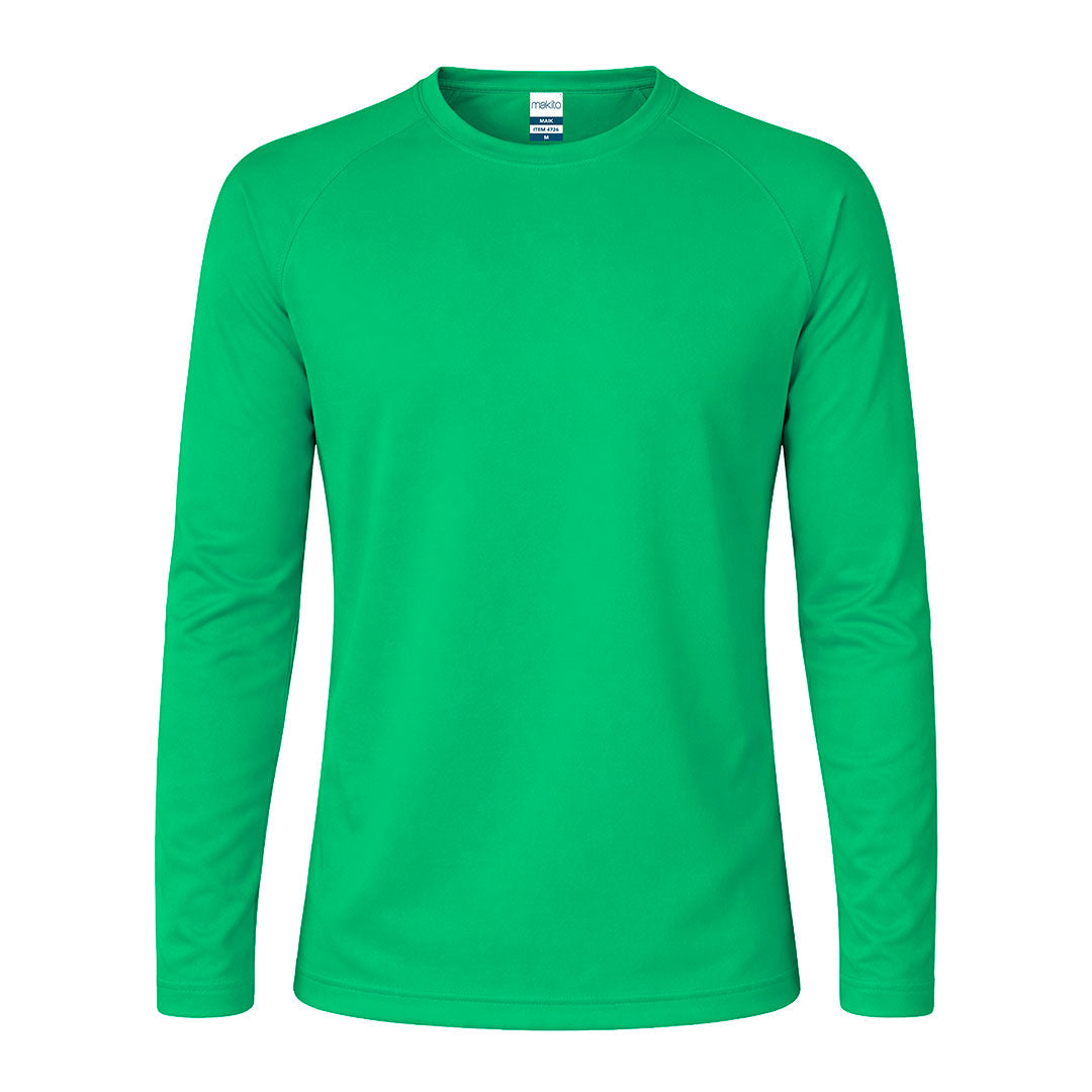 Camisola Técnica Manga Comprida Tecnik Maik | Poliéster Respirável 135g | 8 Cores S-XXL