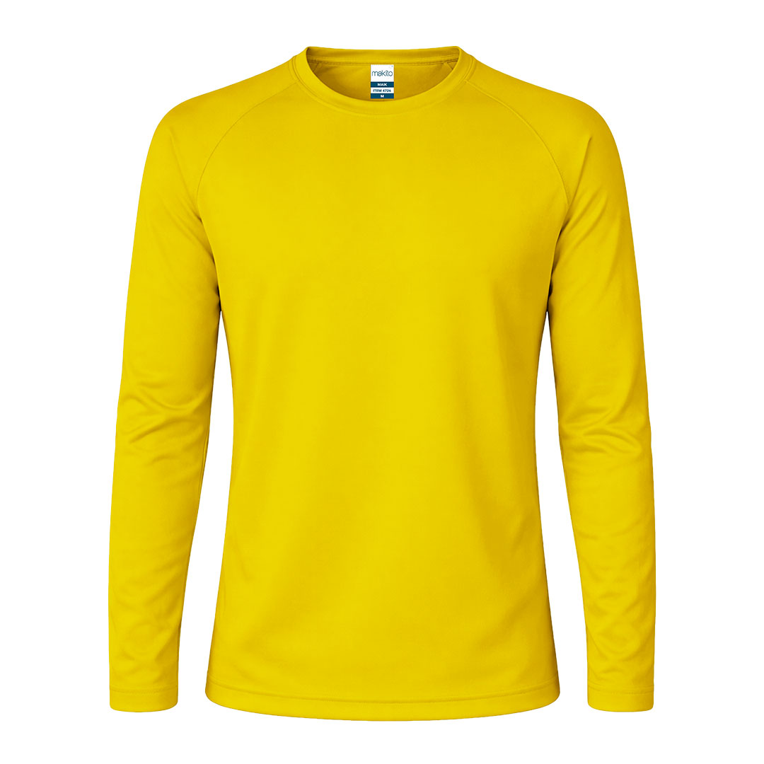 Camisola Técnica Manga Comprida Tecnik Maik | Poliéster Respirável 135g | 8 Cores S-XXL