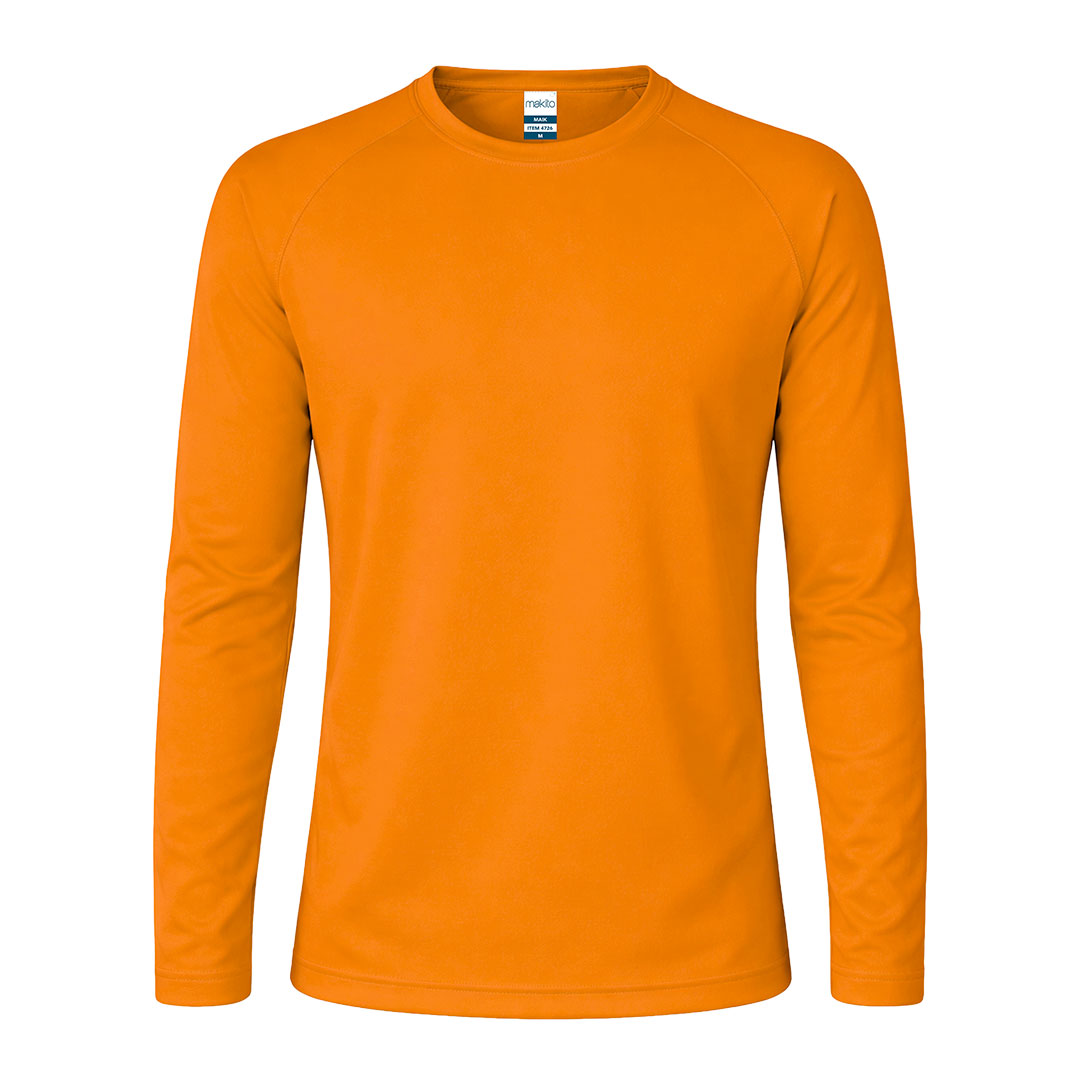 Camisola Técnica Manga Comprida Tecnik Maik | Poliéster Respirável 135g | 8 Cores S-XXL