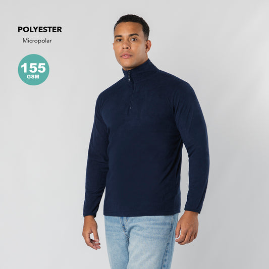 Camisola Polar com Fecho Peyten | Micro Fleece Anti-Pilling 155g | Bolsos Laterais S-XXL