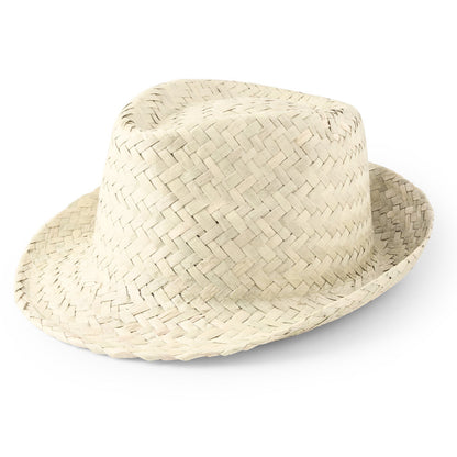 Chapéu Zeli Palha Trançada | Branco ou Verde Natural | Transpirável | Brinde Verão