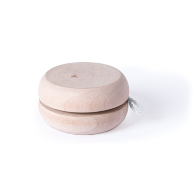 Yo-Yo Madeira de Pinho Polido | Fio Algodão 100cm | Brinde Infantil Personalizável