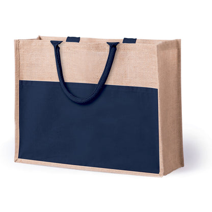 Bolsa Cekon Yute + Algodón | Bolsillo Delantero | Resistente hasta 10kg | Regalo Ecológico