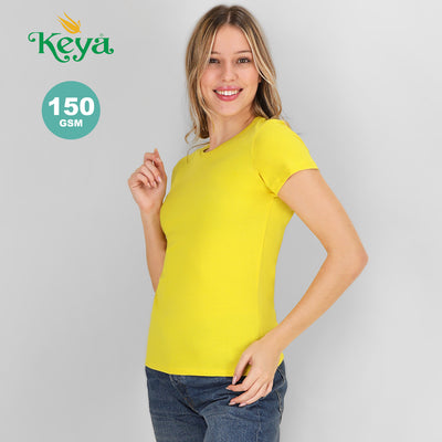 T-Shirt Mulher Algodão 150g/m² WCS150 | Várias Cores S-XXL | Brinde Têxtil Corporativo Uniforme