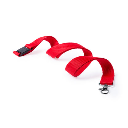 Lanyard Kappi Poliéster - Cierre Seguridad Mosquetón Metal Colores Vivos