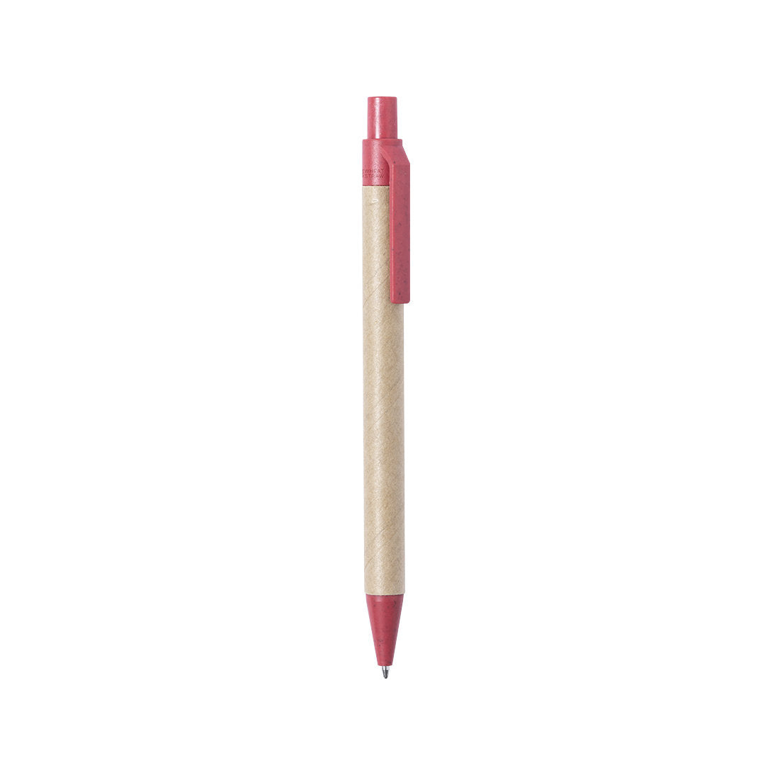 Esferográfica Cartão Reciclado/ Palha de Trigo/ ABS Desok