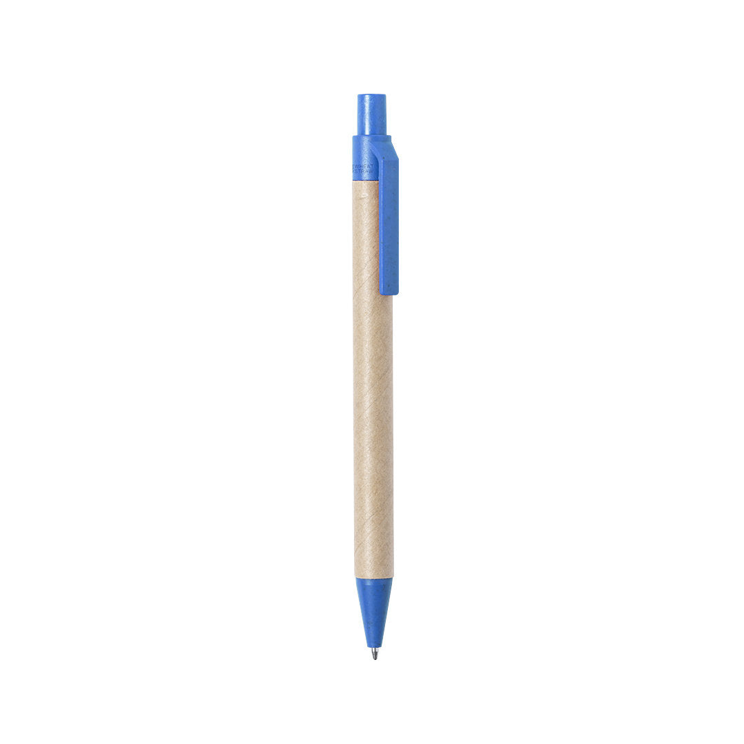 Esferográfica Cartão Reciclado/ Palha de Trigo/ ABS Desok