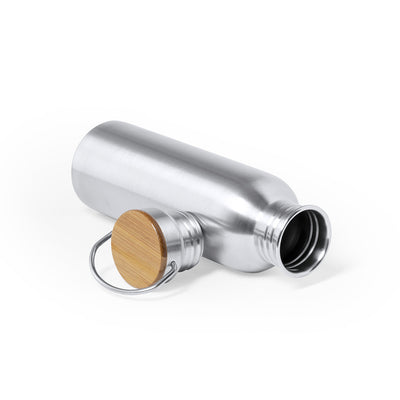 Rangler — Botella Acero Inox 550ml + Tapa y Asa Bambú | Línea Nature | Premium