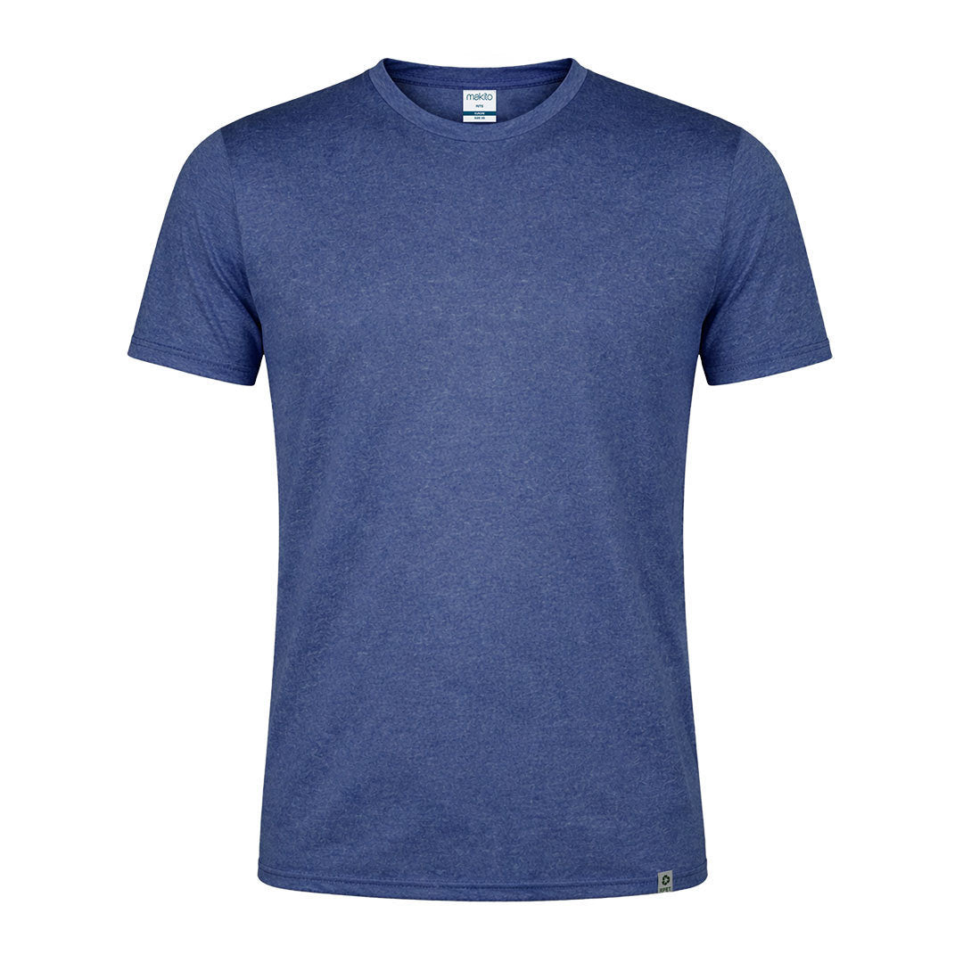 T-Shirt Técnica Reciclada Rits | Poliéster Reciclado Efeito Melange | Peça Única