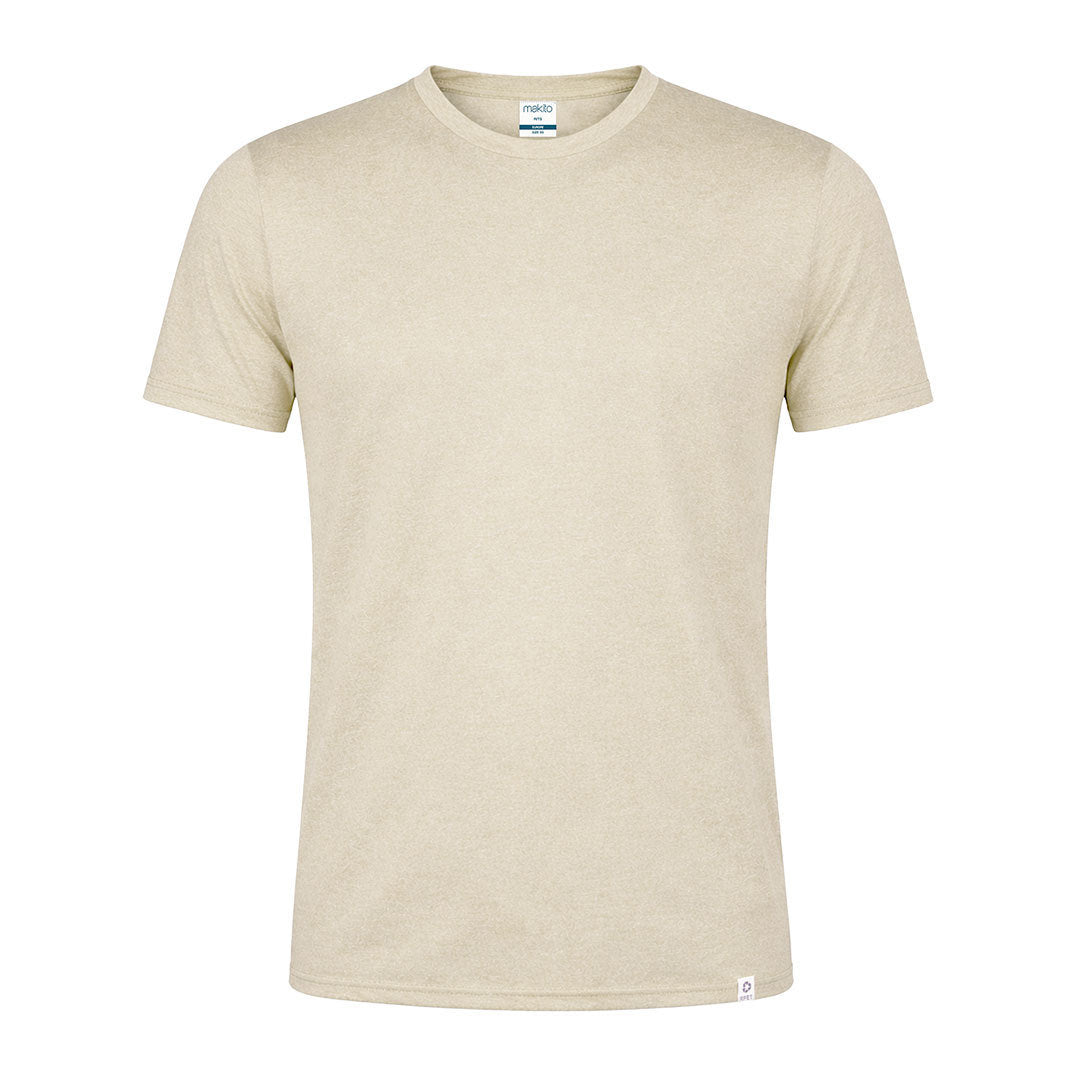 T-Shirt Técnica Reciclada Rits | Poliéster Reciclado Efeito Melange | Peça Única