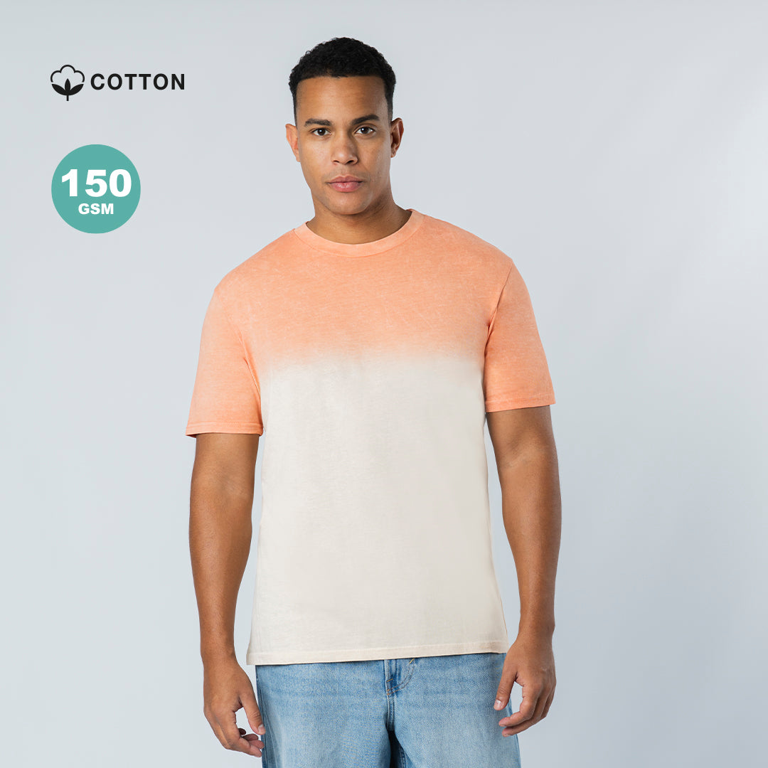 T-Shirt Tie-Dye Bicolor Nimo | Algodão Ring Spun 150g | Peça Única