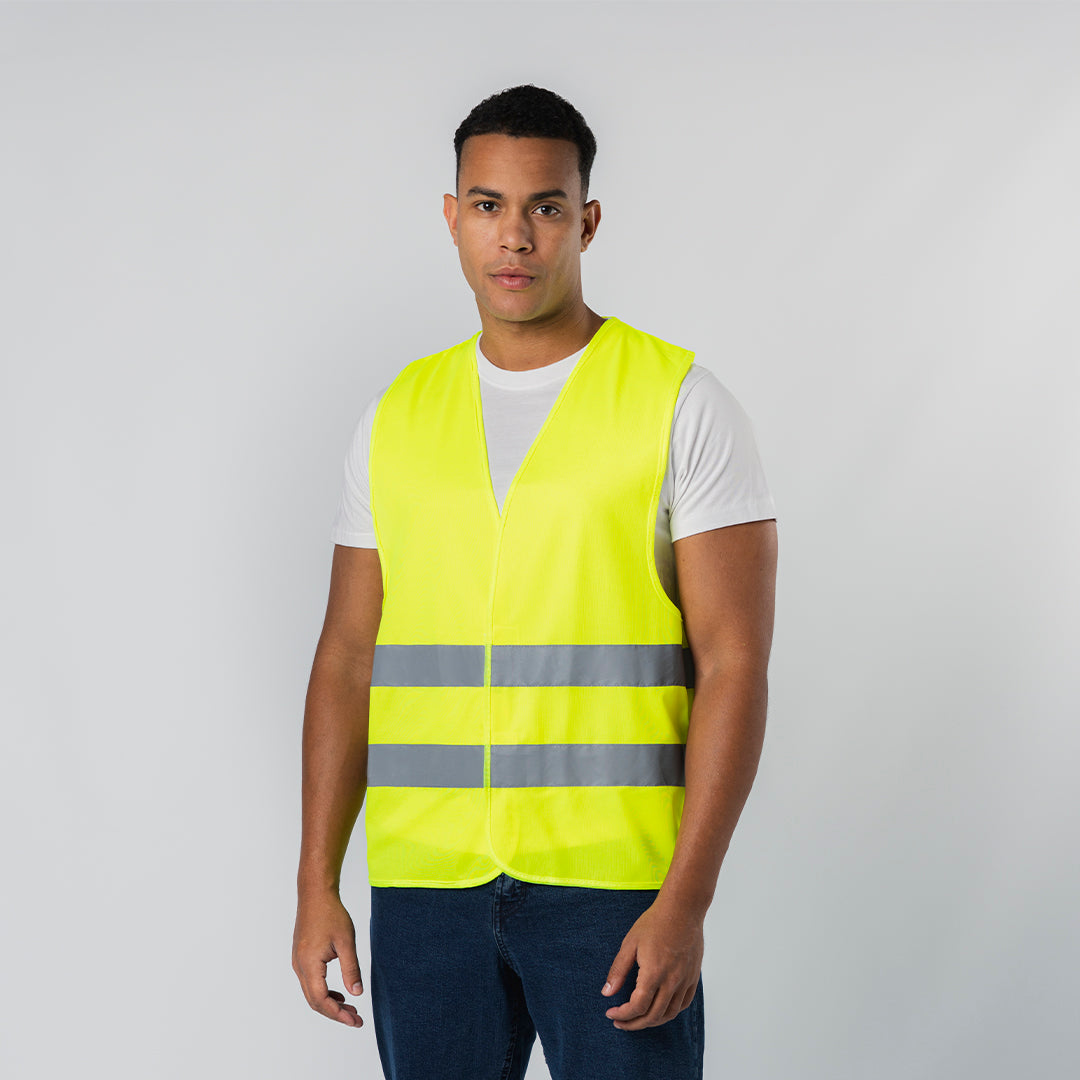 Chaleco Reflectante Alta Visibilidad | Homologado CE | Doble Banda Reflectora | Brinde Seguridad