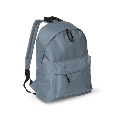 Mochila Poliéster 600D Discover | Bolso Frontal Costas Alcochoadas | 14 Cores | Brinde Corporativo