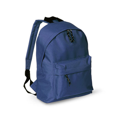 Mochila Poliéster 600D Discover | Bolso Frontal Costas Alcochoadas | 14 Cores | Brinde Corporativo
