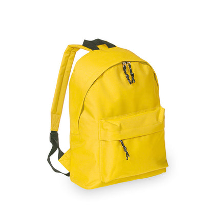 Mochila Poliéster 600D Discover | Bolso Frontal Costas Alcochoadas | 14 Cores | Brinde Corporativo