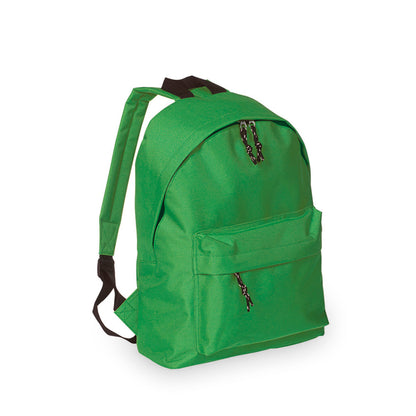 Mochila Poliéster 600D Discover | Bolso Frontal Costas Alcochoadas | 14 Cores | Brinde Corporativo