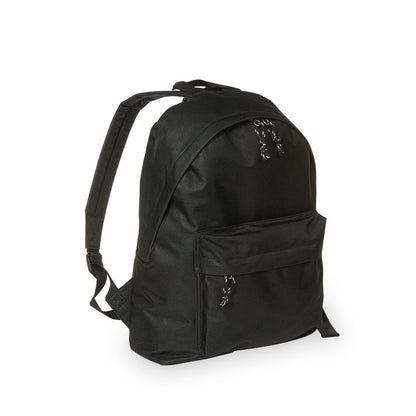 Mochila Poliéster 600D Discover | Bolso Frontal Costas Alcochoadas | 14 Cores | Brinde Corporativo