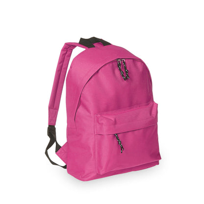 Mochila Poliéster 600D Discover | Bolso Frontal Costas Alcochoadas | 14 Cores | Brinde Corporativo