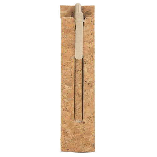 Caneta Cortiça/fibra de Trigo com Funda Cortiça — detalhe