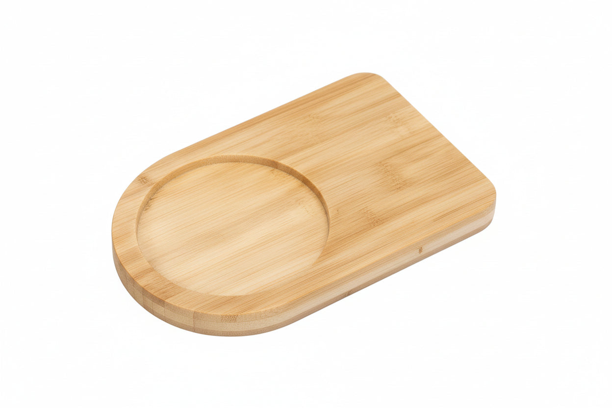 Caneca Sublimação Empilhável Gerard 315ml | Cerâmica + Base Bambu | Mín. 10 Un.