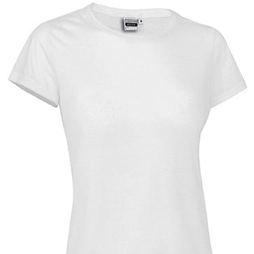 T-shirt Feminina Belice 100% Poliéster Corte Slim toque algodão | Sublimação Personalizável