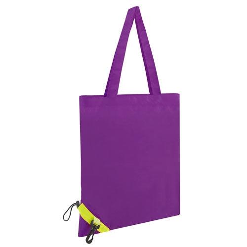 Bolsa Dobrável Forma Beringela — detalhe
