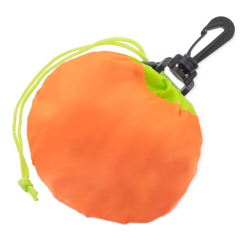 Bolsa Dobrável Forma Laranja — detalhe