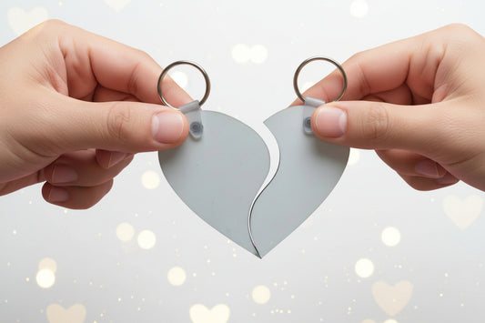 Porta-Chaves MDF Sublimação 8x8cm - Branco Transferência Térmica