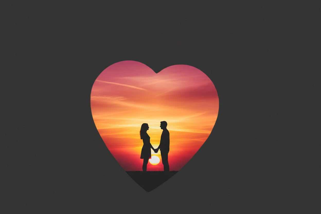 Ímanes Frigorífico Sublimação - Coração Octogonal Redondo