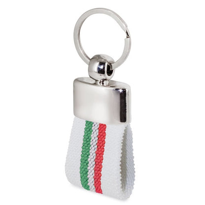 Porta-chaves Cinto Bandeira Italia Branco "derex — detalhe