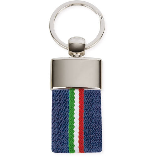 Porta-chaves Cinto Bandeira Italia Branco "derex — detalhe