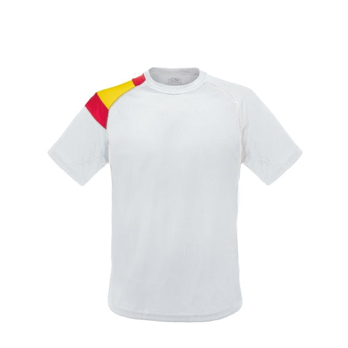 T-shirt Bandeira em Ombro D&f 12-14 "galdana — detalhe