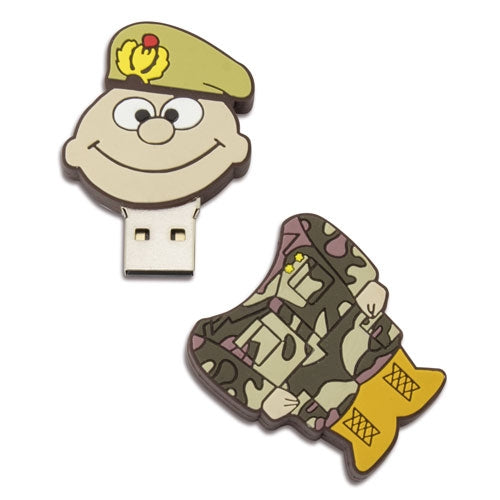 Memória USB Soldado 32GB em PVC | Design Divertido e Original