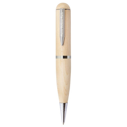 Caneta Usb Madeira 32gb Pierre Delone "forest — detalhe